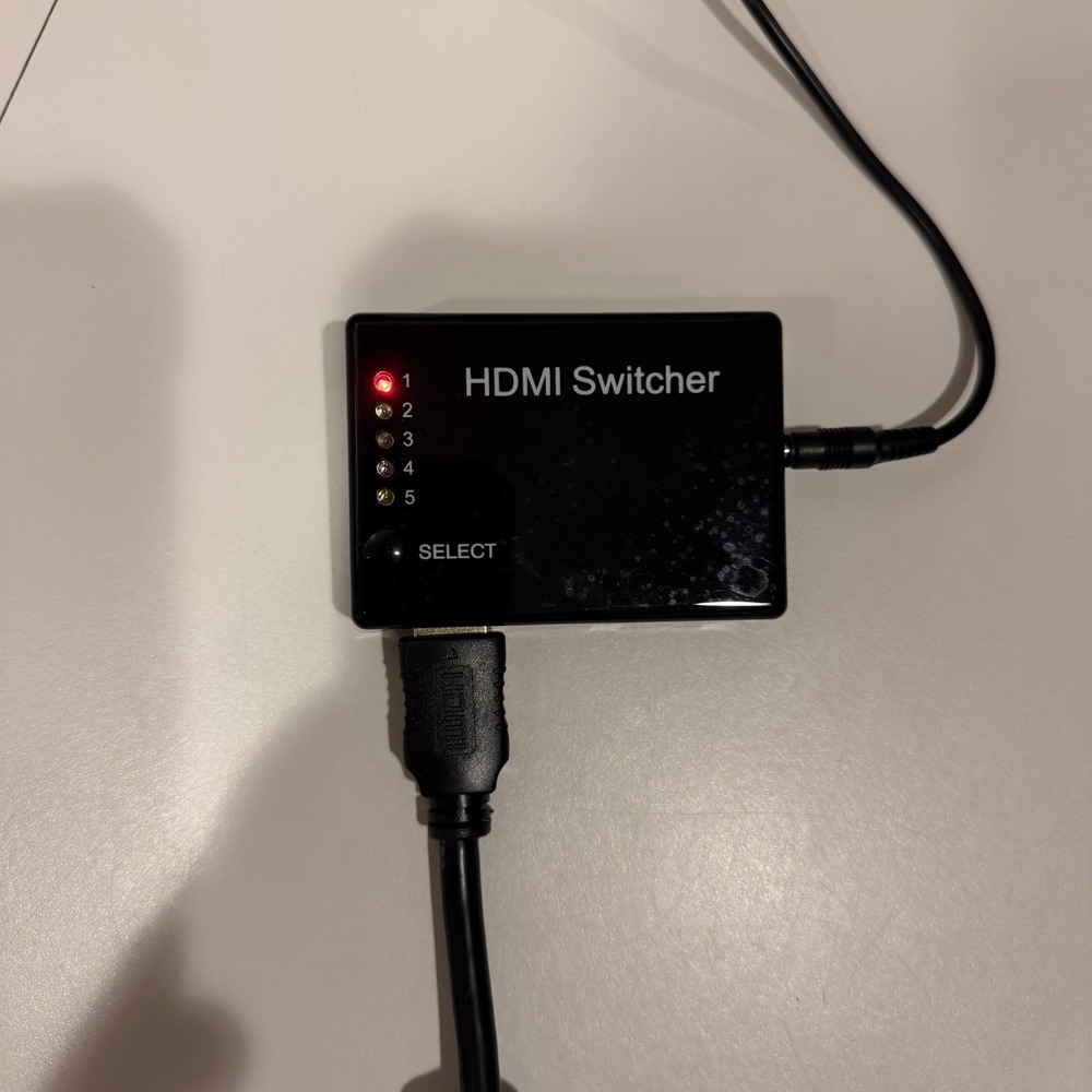 5-Port 5x1 HDMI Switcher Switch Box with IR Receiver, HDMI Output
